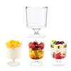 100 Pack Clear Plastic Parfait Cups, 5 Oz Disposable Dessert Containers for Fruit, Ice Cream, Mousse, Pudding, and Party Snacks view 1