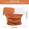 Abaodam Washable Adult Diaper for Elderly, Reusable Leakproof Urinal Pant with Breathable Fabric, Anti-Leak Protective Briefs for Hospital and Home Use, Brown Size 13-38 Inches view 2