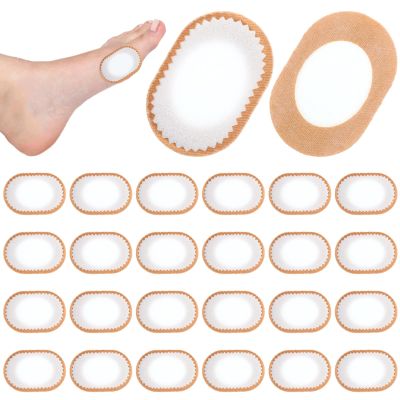 24 Pcs Bunion Pads to Wear with Shoes, Self-Adhesive Waterproof Cushion Protector, Multi-Size Moleskin for Feet, Breathable Foam Bunion Pads