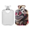 Hot Water Bottle with Soft Cover Feet and Bed Warmer Cute Panda Koala Love Vibes Hot Water Bag for Pain Relief Medium view 2