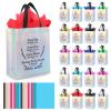 LUAVIARU 40 Pcs Bible Verse Christian Gift Bags Set 20 Silver Reusable Gift Bag with Handles & 20 Tissue Paper, Religious Gift Bag for Church Events, Baptism, Easter, Communion, Congratulations view 1