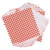 NineLife Basics 200 Red Checkered Wax Paper Liners, 7.1 X 7.1 In For Deli Baskets, Perfect For Sandwiches & Baking view 1