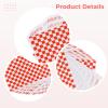 NineLife Basics 200 Red Checkered Wax Paper Liners, 7.1 X 7.1 In For Deli Baskets, Perfect For Sandwiches & Baking view 2