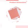 NineLife Basics 200 Red Checkered Wax Paper Liners, 7.1 X 7.1 In For Deli Baskets, Perfect For Sandwiches & Baking view 4