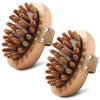Ameble Meridian Brush Massage Body 2PCS Portable Wood Massage Tools with Strap Gua Sha Body Massager for Cellulite Remover, Shaping, Muscle Pain Relief Meridian Brush, Massag view 2