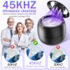 45kHz 210ml Ultrasonic Dental Cleaner For Aligners, Night Guards, Dentures, Mouth Guards, Braces, Toothbrush Heads & Jewelry, 4 Modes Digital Timer Retainer Cleaner Machine (BLACK) view 3