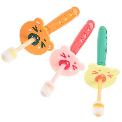 HEATSHAKING Toothbrush 3pcs Soft Bristles Manual Tooth Brush for 1-6 Years Old with Colorful Handles for Oral Care and Teeth Cleaning Random Color Random Color