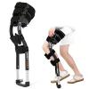 HNBYLMM Hand Fr-ee Knee Crutches for Adults, Adjustable Anti-Slip Leg Crutch, Assisted Walking Trainer, Max. Capacity 220 LBs, for Broken Ankle for Walking Leg Knee Injury Fracture Plantar Fasciitis view 1