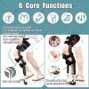 HNBYLMM Hand Fr-ee Knee Crutches for Adults, Adjustable Anti-Slip Leg Crutch, Assisted Walking Trainer, Max. Capacity 220 LBs, for Broken Ankle for Walking Leg Knee Injury Fracture Plantar Fasciitis view 2