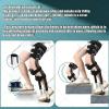 HNBYLMM Hand Fr-ee Knee Crutches for Adults, Adjustable Anti-Slip Leg Crutch, Assisted Walking Trainer, Max. Capacity 220 LBs, for Broken Ankle for Walking Leg Knee Injury Fracture Plantar Fasciitis view 4