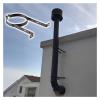 Adjustable Stainless Steel Chimney Support Bracket - 14cm Wall-Mounted Pipe Stand for Exhaust & Drainage Tubes, Durable & Versatile, Ideal for Home & Outdoor Use view 2
