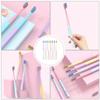 Veemoon Soft Bristle Toothbrush for Travel 8pcs, Small Head Adult Oral Care Tool with Gentle Cleaning Bristles, Portable Teeth Cleaning Brush Set for Home and Travel Use view 3