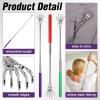 INJOYTEC 12 PCS Extendable Back Scratchers Ghost Hand, Portable Extendable Back Scratcher Stainless Steel Telescoping Massage Tools, Halloween Goodie Bag Stuffers Gifts for Women Men Adults view 3