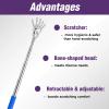 INJOYTEC 12 PCS Extendable Back Scratchers Ghost Hand, Portable Extendable Back Scratcher Stainless Steel Telescoping Massage Tools, Halloween Goodie Bag Stuffers Gifts for Women Men Adults view 4