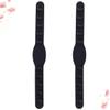 POPETPOP Ear Protective Mask Hooks Silicone Ear Saver Straps 5Pcs Set Black Flexible Rear Mask Hanging Hook view 1