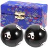 IWOWHERO Hand Rolling Massage Balls 2Pcs Metal Palm Exercise Fitness Massaging Balls for Hand Therapy and Stress Relief in Wellness and Relaxation Random Color Random Color view 1
