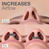 CRIOXEN Nasal Dilators for Breathing Sleeping - Reusable Internal Nostril Nose Opener, Anti Snoring Device Maximum Nasal Airflow Support Comfortable Fit for Congestion 2 Pack Hard M/L view 3