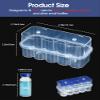 10ml Vial Peptide Storage Case 10-Slot Insulin & Peptide Organizer Bag for Fridge, Transparent Protector Box Holder for 1-3mL Glass Vials (Insulin, GLP-1, Peptides, Etc.) by WIBOND view 2