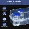 10ml Vial Peptide Storage Case 10-Slot Insulin & Peptide Organizer Bag for Fridge, Transparent Protector Box Holder for 1-3mL Glass Vials (Insulin, GLP-1, Peptides, Etc.) by WIBOND view 3