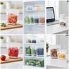 Kitchen Food Grade Fresh-Keeping Bags, Reusable Clear Leakproof Plastic Double Seal Produce Bags, Storage Bag for Refrigerator for Vegetables & Fruits (L, 30counts) view 3
