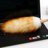 LALADEFIEE Electrostatic Dusting Brush Wool Duster for Cleaning, Professional Static Dust Cleaner with Soft Lambswool Head, Multipurpose Dust Removal Tool for Home, Office, and Car Use view 3