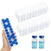 2-Pack 3ml Peptide Case for Fridge, 24-Slot Vial Holder & Refrigerator Medication Organizer for 3ml Insulin, GLP-1 & Peptides, Clear Storage Box fits 1ml 2ml 3ml Vials, 48 Slots Total view 1
