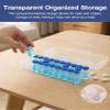 2-Pack 3ml Peptide Case for Fridge, 24-Slot Vial Holder & Refrigerator Medication Organizer for 3ml Insulin, GLP-1 & Peptides, Clear Storage Box fits 1ml 2ml 3ml Vials, 48 Slots Total view 4