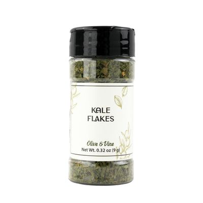 Olive & Vine Kale Flakes, Earthy Flavor, For Smoothies & Salads, Rich Tradition, Authentic Taste, For Global Recipes (0.32 Ounce)