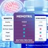 (5 Pack) Memotril Capsules, Official Memo Tril Supplement Pills with All Natural Ingredients, Advanced Memotril for Brain Health & Wellness Support with Premium Vitamins for Women & Men (300 Capsules) view 3
