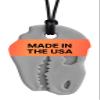 ARK Dino-Bite, Chew Necklaces for Sensory Kids and Adults, Oral Fidget for Autism, ADHD, SPD, Anxiety, Medical-Grade Sensory Chew Necklace, Standard, Softest, Light Grey view 1