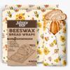 2 Pack - XL 19" x 19" - Johnny Boy Brands Beeswax Food Wraps Reusable, Total 5 Sq Ft Coverage, Eco-Friendly Alternative to Plastic Wrap for Bread Storage, Bowls & Food Storage (Classic) view 1