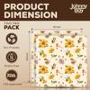 2 Pack - XL 19" x 19" - Johnny Boy Brands Beeswax Food Wraps Reusable, Total 5 Sq Ft Coverage, Eco-Friendly Alternative to Plastic Wrap for Bread Storage, Bowls & Food Storage (Classic) view 2