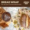 2 Pack - XL 19" x 19" - Johnny Boy Brands Beeswax Food Wraps Reusable, Total 5 Sq Ft Coverage, Eco-Friendly Alternative to Plastic Wrap for Bread Storage, Bowls & Food Storage (Classic) view 3