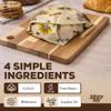 2 Pack - XL 19" x 19" - Johnny Boy Brands Beeswax Food Wraps Reusable, Total 5 Sq Ft Coverage, Eco-Friendly Alternative to Plastic Wrap for Bread Storage, Bowls & Food Storage (Classic) view 4