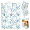 100Sheets Blue Hydrangea Flower Tissue Paper Hydrangea Butterfly Gifts Wrapping Paper DIY Art Wrap Tissue for Birthday Wedding Spring Party Decoration Supplies, 13.8 x 19.7 inches view 1