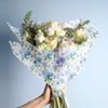 100Sheets Blue Hydrangea Flower Tissue Paper Hydrangea Butterfly Gifts Wrapping Paper DIY Art Wrap Tissue for Birthday Wedding Spring Party Decoration Supplies, 13.8 x 19.7 inches view 4