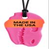 ARK Dino-Bite, Chew Necklaces for Sensory Kids and Adults, Oral Fidget for Autism, ADHD, SPD, Anxiety, Medical-Grade Sensory Chew Necklace, XT, Firm, Hot Pink view 1