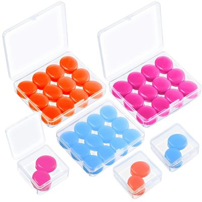 21 Pairs Ear Plugs for Sleeping, Reusable Silicone Ear Plugs Moldable EarPlugs for Snoring Blocking, Soft Noise Cancelling Earplug Sound Blocking EarPlugs with Case for Swimming Concert