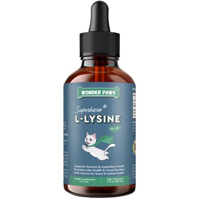 Premium L-Lysine Supplement for Cats for Immune Support, Sneezing, Runny Nose, Watery Eyes & Nasal Health 60ML Lysine for Feline Respiratory Support Cat Lysine Drops with Taurine for Immunity