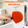 26FT Reach Cobweb Duster with Extension Pole - Spider Web Brush for Cleaning with 5-20FT 4-Section Flip-Lock Telescopic Pole, Effortlessly Cleans High Indoor & Outdoor Webs view 3