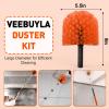 26FT Reach Cobweb Duster with Extension Pole - Spider Web Brush for Cleaning with 5-20FT 4-Section Flip-Lock Telescopic Pole, Effortlessly Cleans High Indoor & Outdoor Webs view 4
