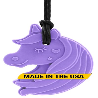 ARK Chewnicorn Sensory Chew Necklace, Chew Necklaces for Sensory Kids and Adults, Oral Fidget for Autism, ADHD, SPD, Anxiety, Medical-Grade Sensory Chew Necklace, XXT, Very Firm, Lavender