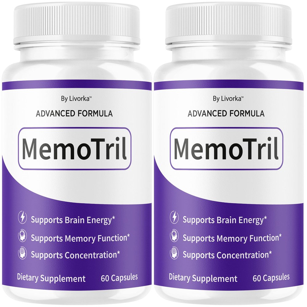 (2 Pack) Memotril Capsules - Official Memo Tril Advanced Brain Health Supplement Support Pills, All Natural Formula Memotril Vitamins For Overall Health & Wellness Reviews, 120 Capsules For 2 Months