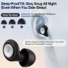 AOOJ 56dB Noise Canceling Earplgs for Sleeping, Pro Sleep Ear Plugs for Side Sleepers, Comfortable & Reusable, Block Snoring, Noise Reduction, Includes 3 Pairs (S/M/L) Black view 3