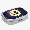 1pc Square Pill Box, Mini 2 Compartment Medicine Pill Organizer, Household Portable Medicine Storage Box, Vitamins Fish Oil for Pockets Purses Travel Unique Gift (Halloween Witch) view 2