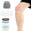 2PCS Patellar Tendon Support Strap for Knee Pain Relief, Patella Bands for Basketball, JumpersRunning, Soccer, Hiking,Flexible Silicone Patella Knee Bands for Men and Women, With Storage Bag (White) view 1