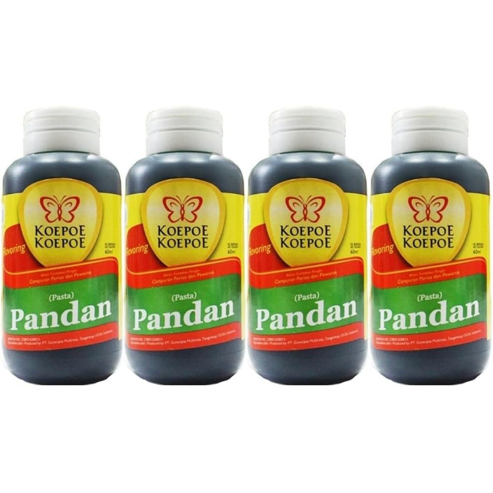 Koepoe Koepoe, Flavoring, Pasta Pandan, 60ml (Pack of 4)