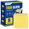 CAREGY 8Pcs Tack Cloth for Removing Dust from Woodworking, Sanding Particles, Clean & Polish, Ideal for Woodworking & Painting,Wax and Silicone Free, 18 x 36 Inches Dust Cloths view 1