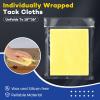 CAREGY 8Pcs Tack Cloth for Removing Dust from Woodworking, Sanding Particles, Clean & Polish, Ideal for Woodworking & Painting,Wax and Silicone Free, 18 x 36 Inches Dust Cloths view 2