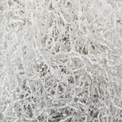 Clonynix 1 LB Crinkle Cut Paper for Gift Baskets, Perfect Shred Filler for Easter Christmas Wedding Birthday Bridesmaid Engagement Craft Gift Boxes Bags Basket Filler Decoration(White)
